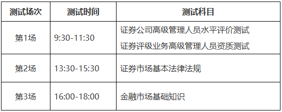 证券从业时间表(证券从业时间2020)
